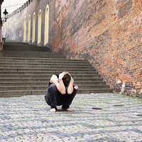 Ranní meditace na Zámeckých schodech
