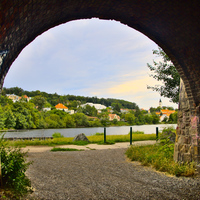 výhled z tunelu