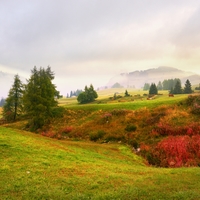 Pastviny v Dolomitech