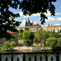 Jarní pohled na Hradčany 