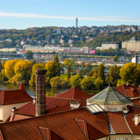 Pohled na smíchovskou stranu