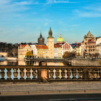 Pohled z mostu Legií 