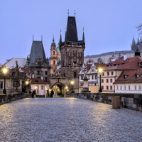 Rozbřesk na Karlově mostě 