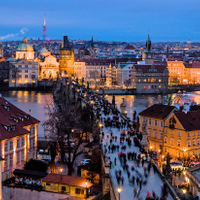 Večer na Karlově mostě 