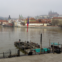 Vltavské mlhavé ráno