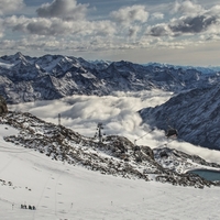 Sjezdovka na ledovci 